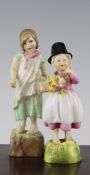 Two Royal Worcester figures `Wales` and `Ireland`, modelled by Freda Doughty, no`s. 3103 and 3178,