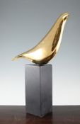 § John Skelton (1923-1999)bronze,Dove head turning, signed, dated 1991 and numbered 4/10, on