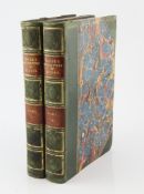 ROUSE, JAMES - THE BEAUTIES AND ANTIQUITIES OF THE COUNTY OF SUSSEX, 2 vols, 8vo, green stained half