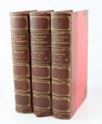 WHEATLEY, HENRY BENJAMIN - LONDON PAST AND PRESENT, 3 vols, 8vo, half morocco, London 1891