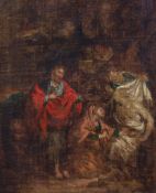 18th century English Schooloil on canvas,The Return of the Prodigal Son,13.5 x 11in.