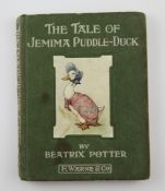 POTTER, BEATRIX - THE TALE OF JEMIMA PUDDLE-DUCK, 1st edition, 16mo, 27 plates, owners ink