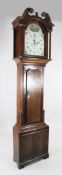 T. Radford & Sons, Leeds. An early 19th century oak and mahogany eight day longcase clock, the 13