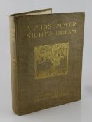 SHAKESPEARE, WILLIAM - A MIDSUMMER NIGHT`S DREAM, illustrated by Arthur Rackham, cloth, quarto, 40