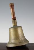 Railway Interest: A London, Brighton and South Coast Railways Station Master`s hand bell, marked