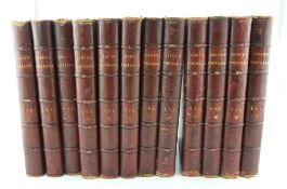 LODGE, EDMUND - PORTRAITS OF ILLUSTRIOUS PERSONAGES OF GREAT BRITAIN, 12 vols, quarto, half morocco,