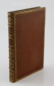 BYRON, GEORGE GORDON NOEL, LORD - HOURS OF IDLENESS, rebound by Riviere, calf, triple fillet gilt