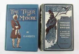 HENTY, GEORGE ALFRED - THE TIGER OF MYSORE: A STORY OF THE WAR WITH TIPPOO SAIB, 1st edition, 8vo,