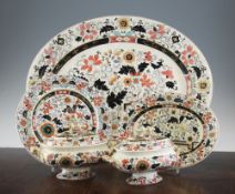 An extensive Ashworth Ironstone Imari pattern dinner service, approx 115 pieces, impressed marks,