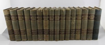 BOWDLER, SHARPE, RICHARD (Editor) - ALLEN`S NATURALISTS LIBRARY, 16 vols, 8vo, quarter cloth with