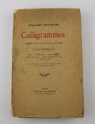 APOLLINAIRE, GUILLAUME - CALLIGRAMMES, limited edition number 836, with portrait of Apollinaire by