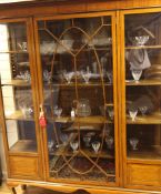 A 20th century Baccarat part suite of panel-cut table glass, comprising twelve champagne glasses,