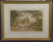 Charles Ward (fl.1826-1869)watercolour,Tintern Abbey,signed,12.5 x 19.5in.