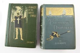 HENTY, GEORGE ALFRED - A KNIGHT OF THE WHITE CROSS: A TALE OF THE SIEGE OF RHODES, 1st edition,