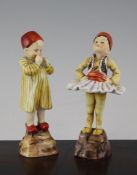 Two Royal Worcester figures `Egypt` and `Greece`, modelled by Freda Doughty, no`s. 3066 and 3069,