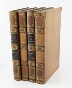 BOSWELL, JAMES - THE LIFE OF SAMUEL JOHNSON, 4 vols, diced calf boards, vol 1 spine torn at top,