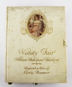 THACKERAY, WILLIAM MAKEPEACE - VANITY FAIR, original vellum gilt, signed by the illustrator, Lewis