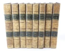 CAMPBELL, DE JOHN - NAVAL HISTORY OF GREAT BRITAIN, 8 vols, 8vo, contemporary calf, ink presentation