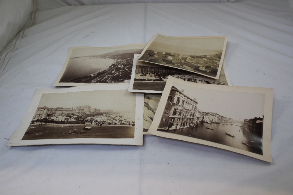 A collection of thirty four late 19th century photographs, mainly of European, topographical and