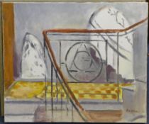 Guy Roddon (1919-2006)oil on canvas,Light Reflections,signed,18 x 22in., unframed