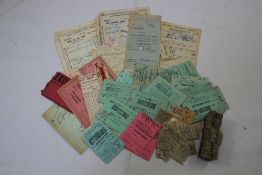 Railway Interest: A collection of railway and underground tickets, to include 19th century