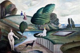 Robert Boyd Morrison (1896-1969)oil on canvas,The Bathers,signed and dated 1936,24 x 36in.