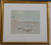 Thomas Stuart Milner (1909-1969)watercolour,Brighton beach,signed and dated `47,9.5 x 12in.