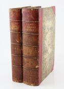 ALLEN, THOMAS - HISTORY OF THE COUNTIES OF SURREY AND SUSSEX, 2 vols, half calf, rubbed and foxed,