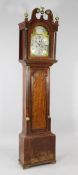 Samuel Buxton, Diss. A George III mahogany eight day longcase clock, the 12 inch arched brass dial