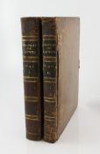 HORSFIELD, REV T.W. - THE HISTORY AND ANTIQUITIES OF LEWES, 2 vols, calf, spotted throughout,