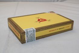 A box of twenty five Cuban Montecristo No.2 cigars, unopened