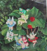 Beryl Cook (1926-2008)coloured print,`Fairy Dell`, published in 1981 by Alexander Gallery