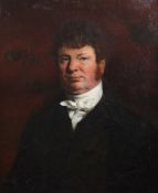 Early 19th century English Schooloil on canvas,Portrait of a gentleman,29 x 24in.