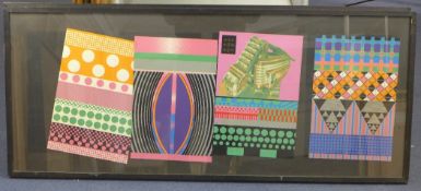 Eduardo Paolozzi (1924-2005),8 screenprints,Moonstrips Empire News,overall 19.5 x 48in., in two