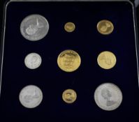 A Baliwick of Jersey uncirculated coin set to commemorate QEII Royal Wedding Anniversary, comprising