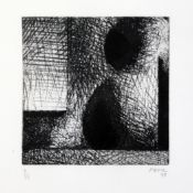Henry Moore (1898-1986)etching,Untitled,signed in pencil, dated `73, 7/75,9 x 9in.