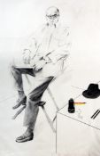 David Hockney (b.1937)lithograph on paper,Billy Wilder, 1976,signed and dated `76, 43/43,37 x 26in.