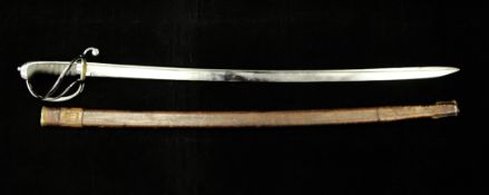 A 19th century William IV cavalry sword, by late Bicknall & Moor, Old Bond Street, London, the