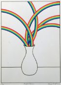 Patrick Hughes (b.1939)screenprint,Angela`s Flowers 1977,signed and dated `78, 56/60,20 x 15in.