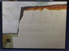Brian Collierwatercolour and pencil,Black Rock II,30 x 40.5in.