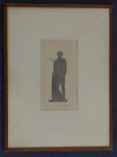 Edward Henry Gordon Craig (1872-1966)woodcut,Standing classical figure,initialled in pencil and