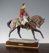 A Royal Worcester porcelain equestrian model of the Duke of Wellington, modelled by Bernard