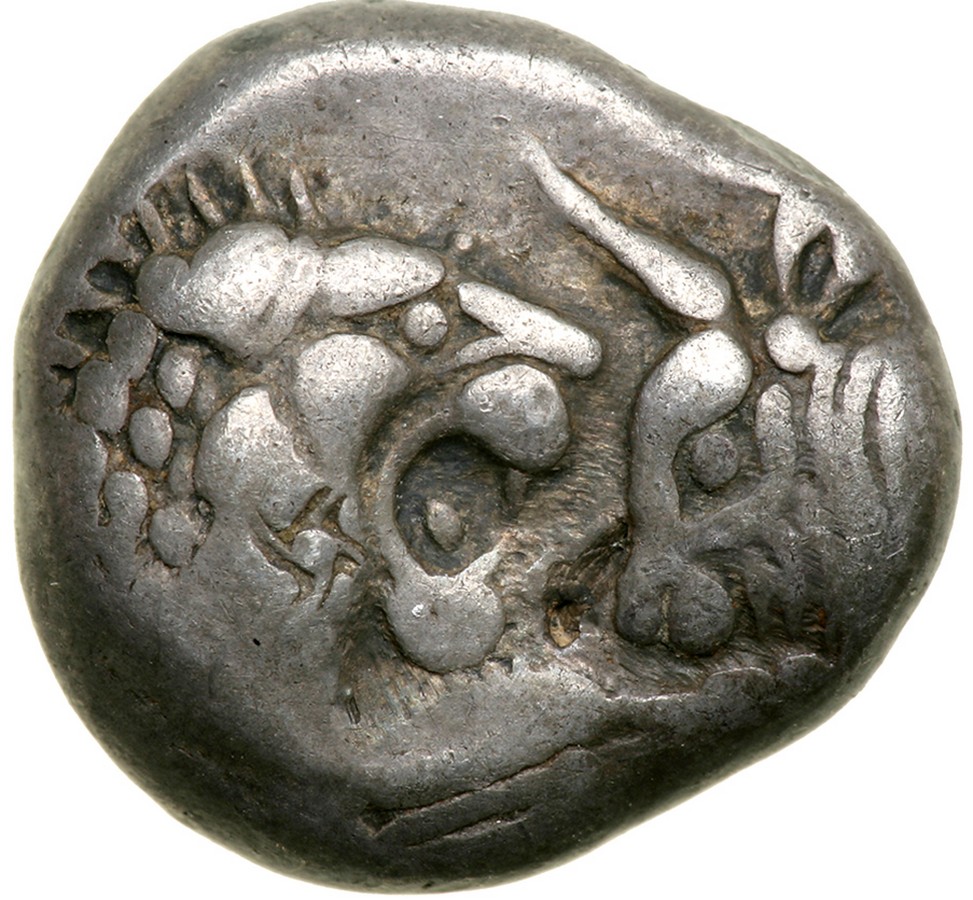 Lydian Kingdom. Kroisos. Silver Siglos (5.4 g), ca. 560-546 BC. Sardis. Confronted foreparts of