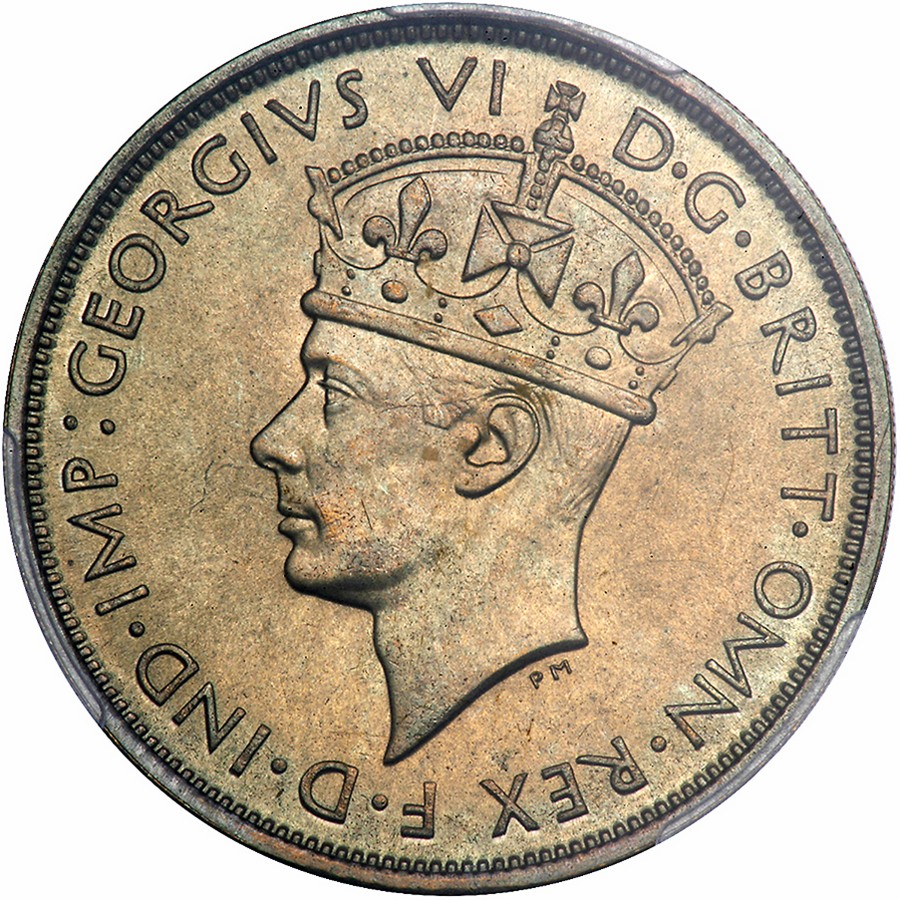 British West Africa. 2 Shillings, 1938-KN. KM-24. Geroge VI. Unlisted in proof. PCGS graded