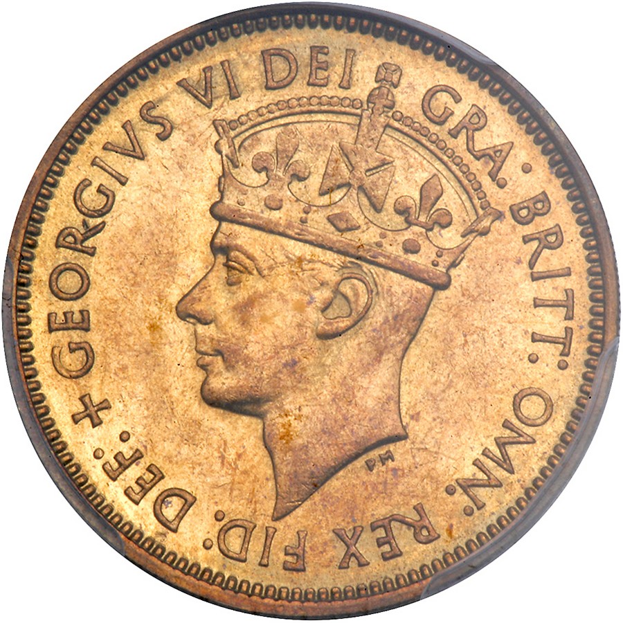 British West Africa. Shilling, 1951-KN. KM-28. George VI. PCGS graded Specimen 63.  Estimated Value