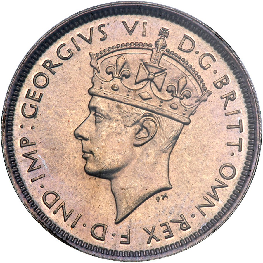 British West Africa. 3 Pence, 1940-KN. KM-21. George V. PCGS graded Specimen 66.  Estimated Value $