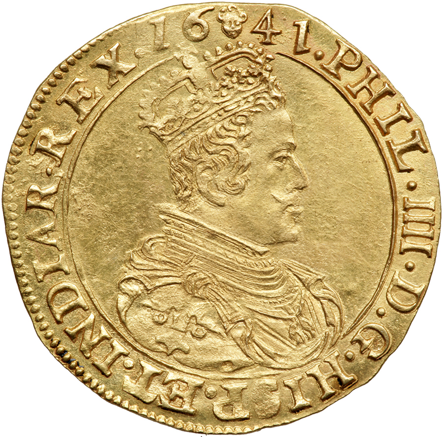 Belgium - Brabant. 2 Souverain d`or, 1641 (Brussels). Fr-104. Philip IV (1621-1665). Obverse