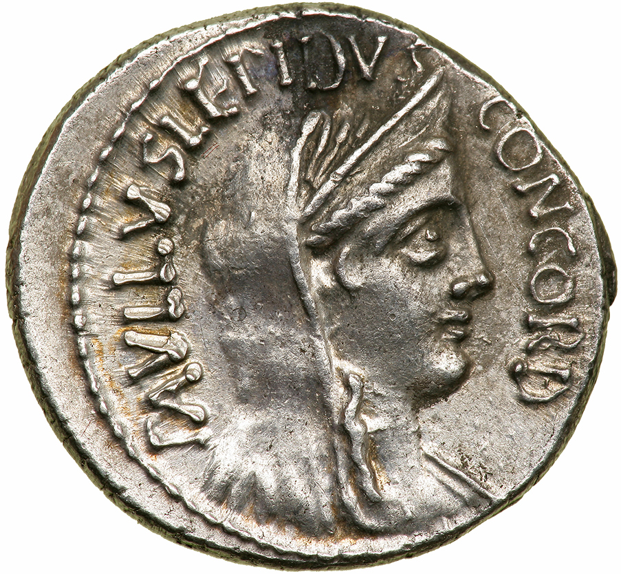 L. Aemilius Lepidus Paullus and L. Scribonius Libo. Silver Denarius (4.84 g), 62 BC. Rome. PAVLLVS