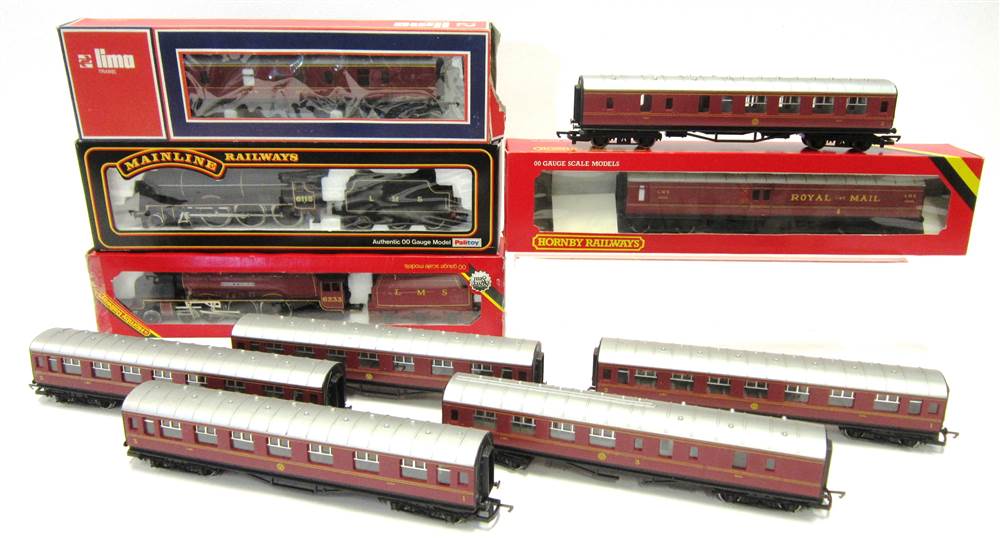 [OO GAUGE]. AN L.M.S. COLLECTION comprising a Hornby No.R066, L.M.S. Princess Coronation Class 4-6-