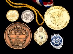 A collection of British Amateur Athletics Board medals 1970s & 1980s,
mostly international